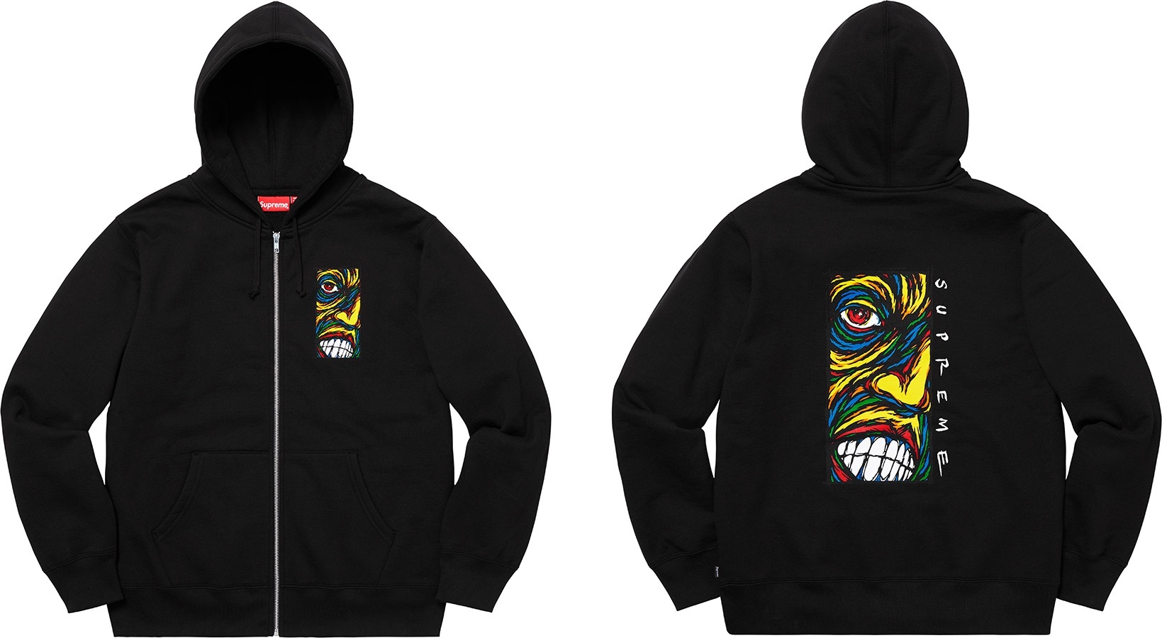 Disturbed Zip Up Hooded Sweatshirt view 7